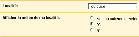 Préférences Google Agenda